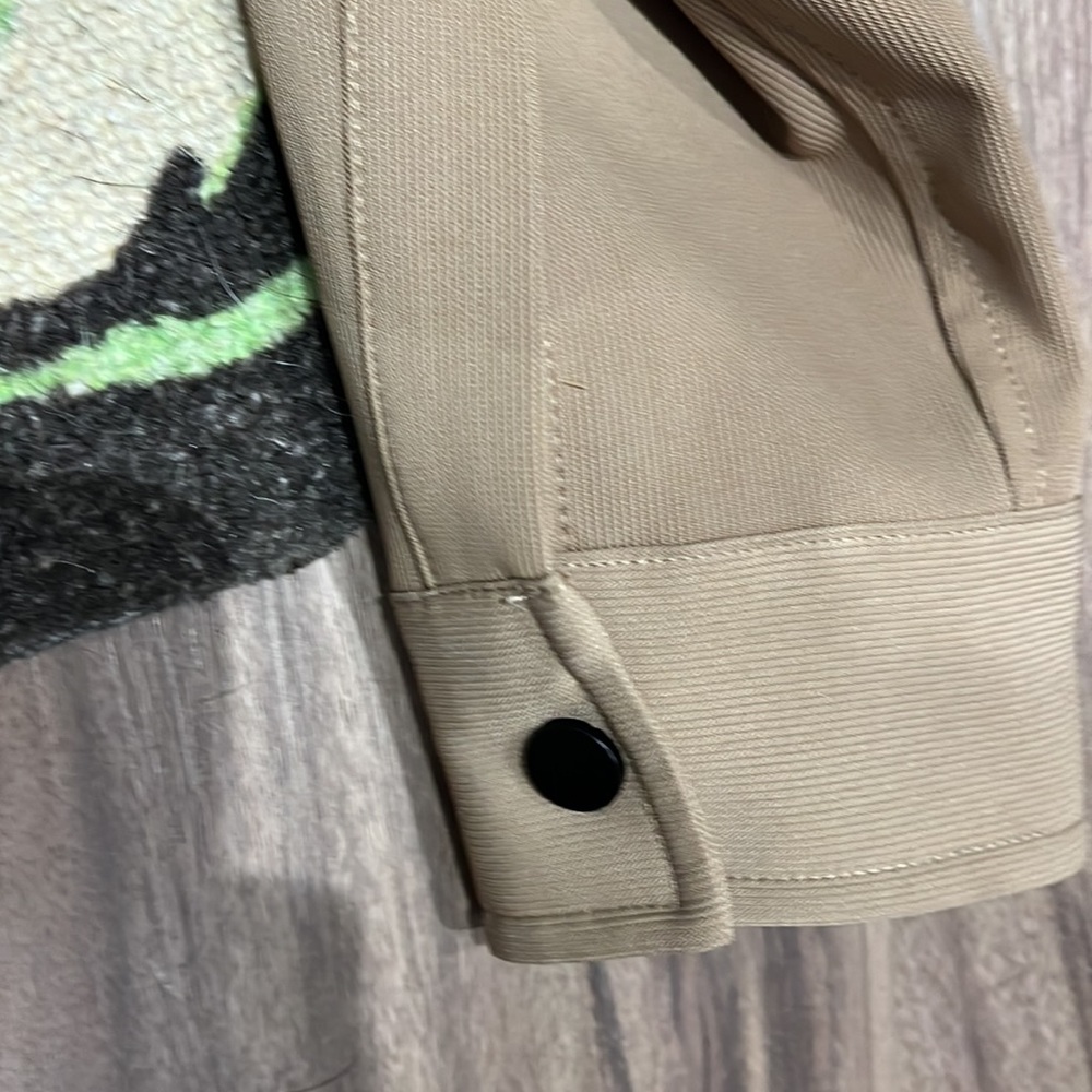 Zara Tan Lightweight Shirt Jacket - Picture 3 of 4